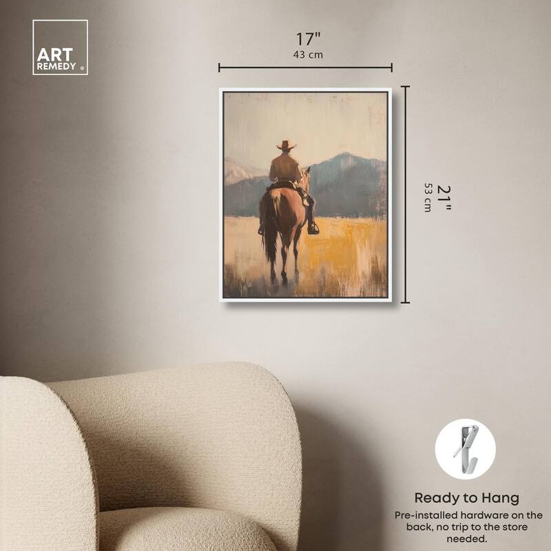 Long Ride Canvas by Art Remedy