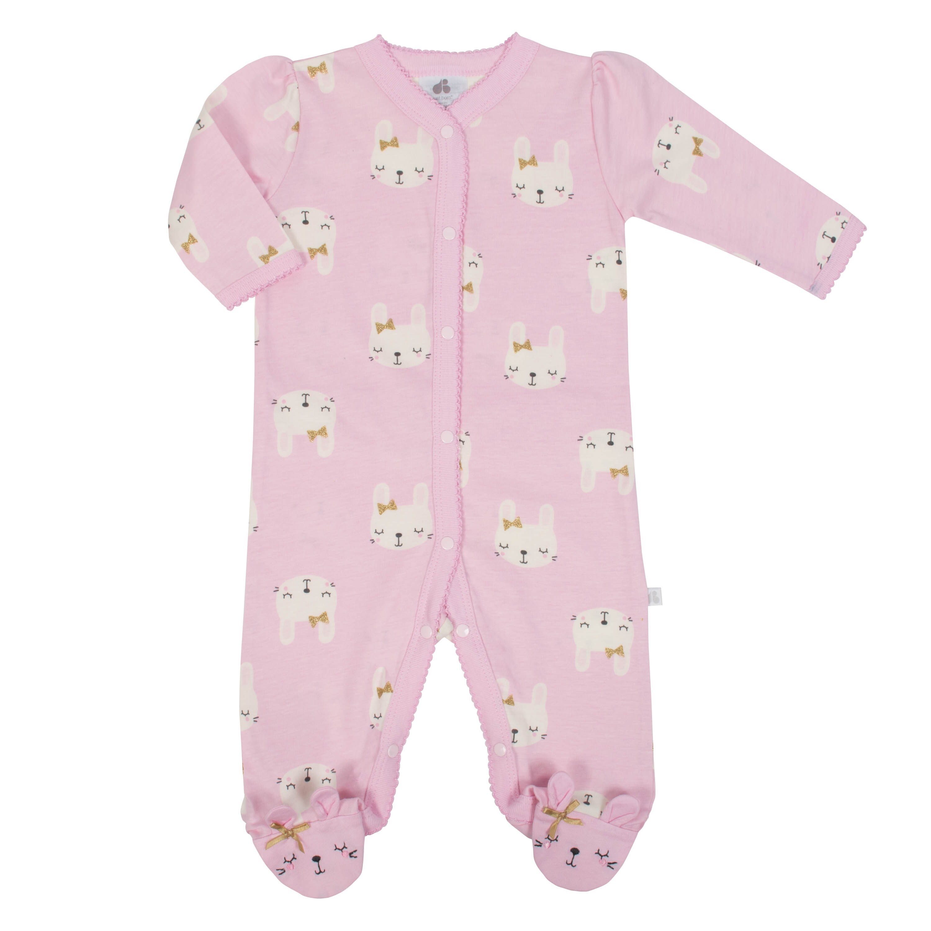 Shop Baby Girl Just Born Bunny Sleep N Play Pink Taupe Free