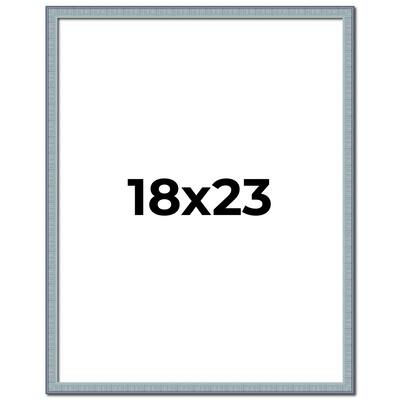 18x23 Frame Rustic Sky Blue Solid Wood Picture Frame | 0.75 Inch