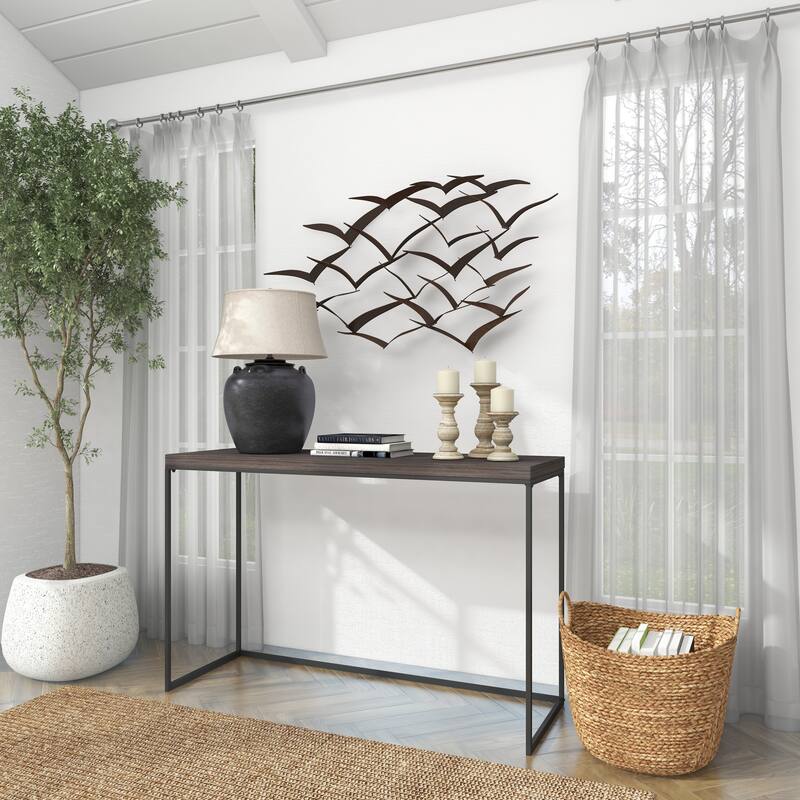Metal Sleek Flying Imitative Bird Home Wall Decor