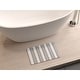 preview thumbnail 45 of 47, Diatomite Quick Dry Stone Medium 24" x 15" Bath Mat Gray/White