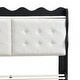preview thumbnail 10 of 33, Full Size Platform Bed with LED Light Strips and Headboard Storage Space