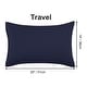 preview thumbnail 17 of 46, 2 Pcs Zippered Pillowcases, Brushed Microfiber Pillow Case Cover Travel(14"x20") - Navy Blue