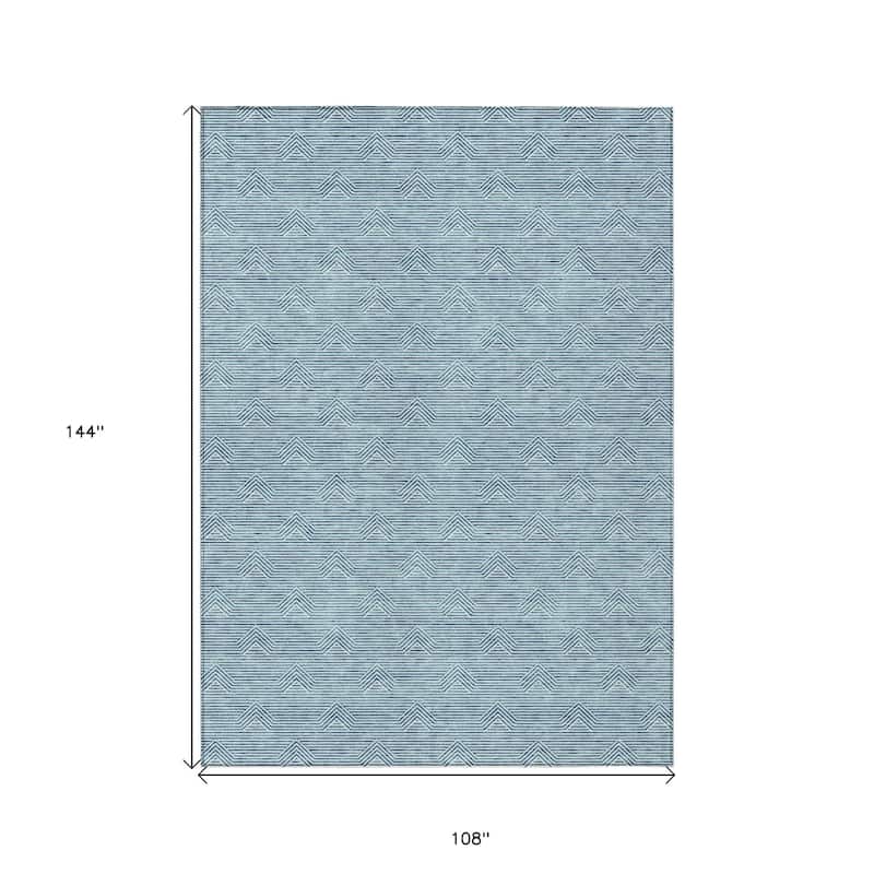 HomeRoots Geometric Transitional Rectangle Outdoor Rug