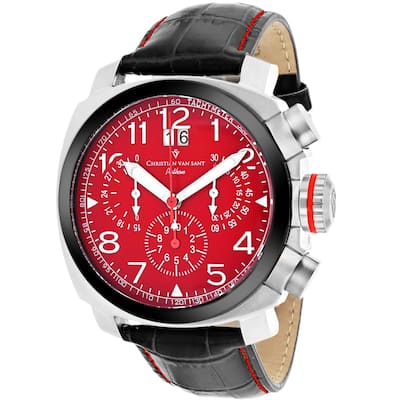Christian Van Sant Men's Grand Python Red Dial Watch - CV3AU9 - 6 (36)