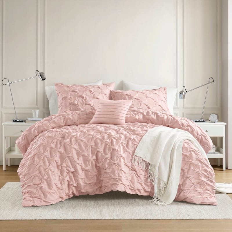 Chelsea Square Bailey Diamond Pucker Woven Comforter Set