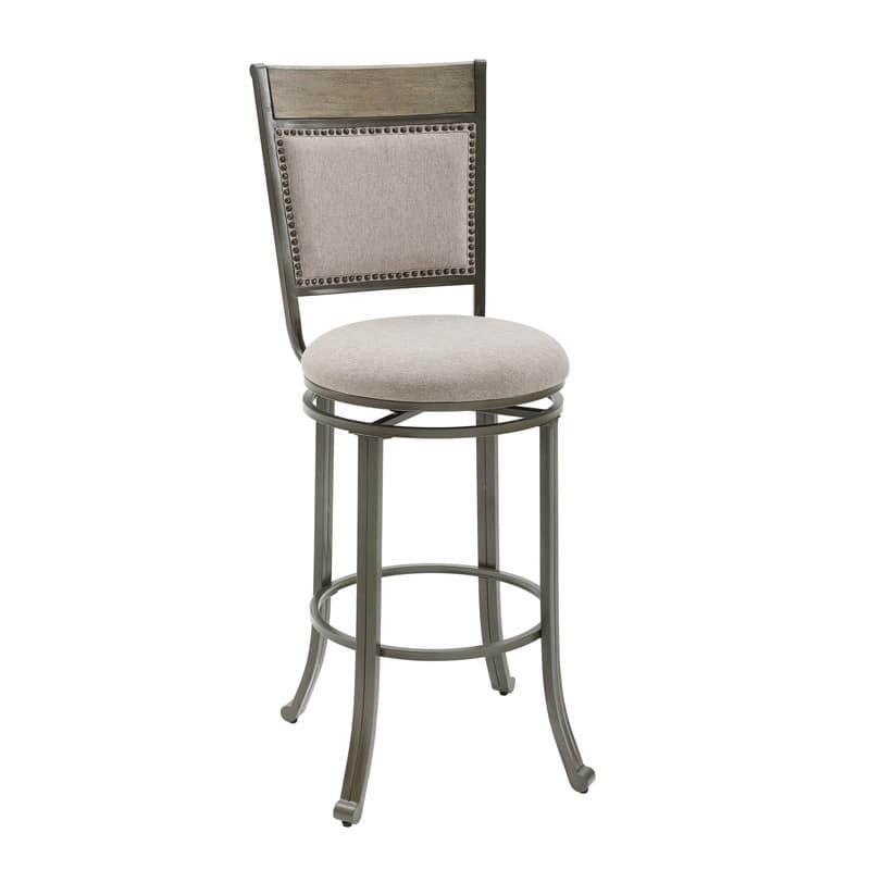 Franklin Metal 29.5-inch Bar Stool in Pewter