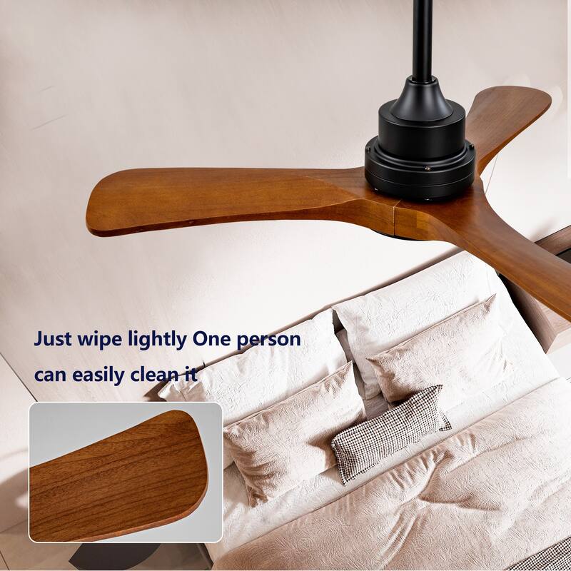 36" Ceiling Fan Light with 6-Speed Remote Control Reversible DC Motor