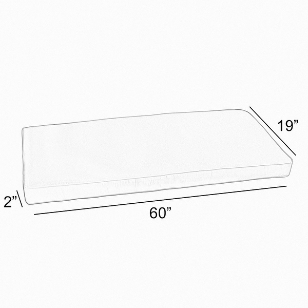 Beige outdoor best sale bench cushion