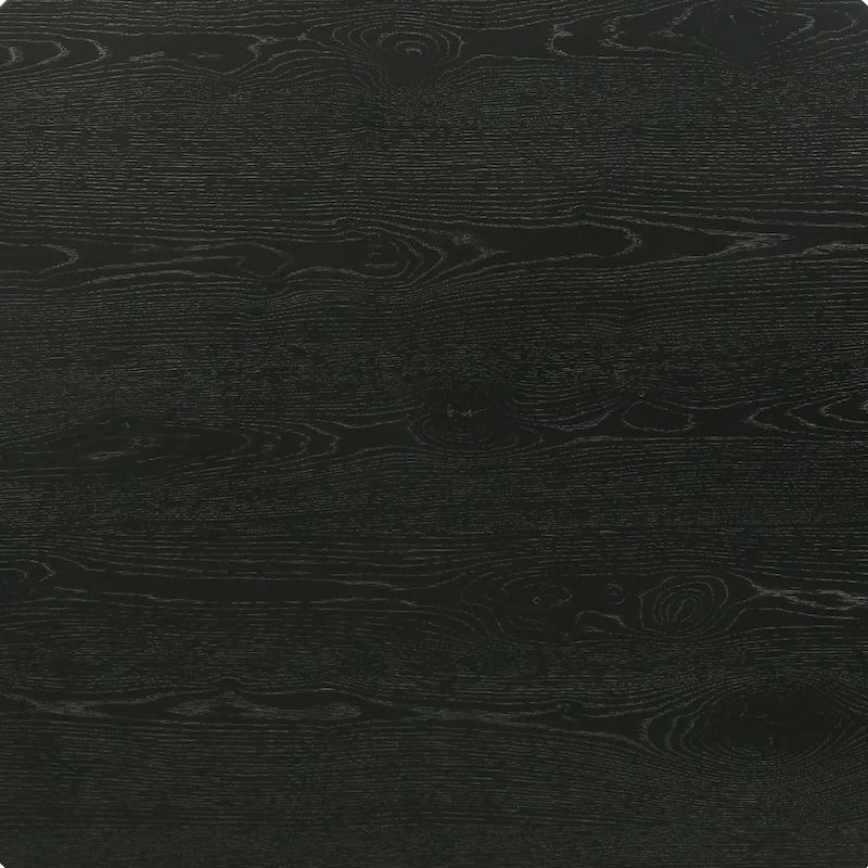 Toty Dining Table, 59 Inch Round Top, Modern Cone Pedestal Base, Black