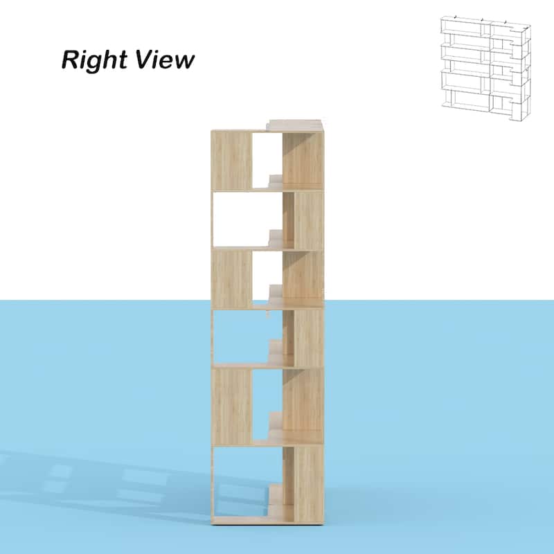 Buffet Display Cabinet Bookshelf Bookcase 81.9 Inches Tall Bookshelf