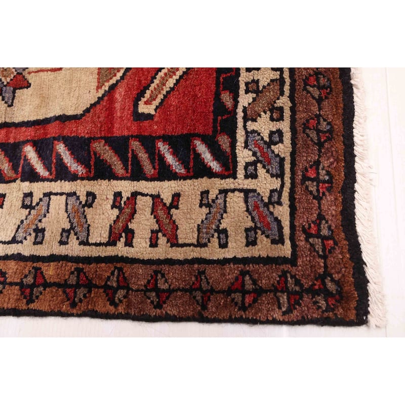 ECARPETGALLERY Hand-knotted Konya Anatolian Dark Red Wool Rug - 3'7 x 14'4