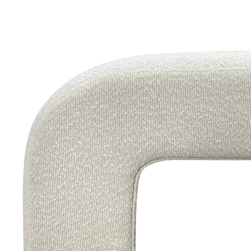 Upholstered Beige Bench