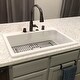 preview thumbnail 6 of 4, Jackson Crisp White Fireclay 33" Single Bowl Drop-In Kitchen Sink with 4 Holes