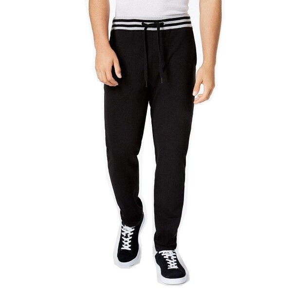 Shop Calvin Klein Black Mens Size 2XL Tipped Drawstring-Waist