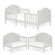 preview thumbnail 8 of 19, Sweetpea Baby Rose 3-in-1 Convertible Toddler Bed Platinum