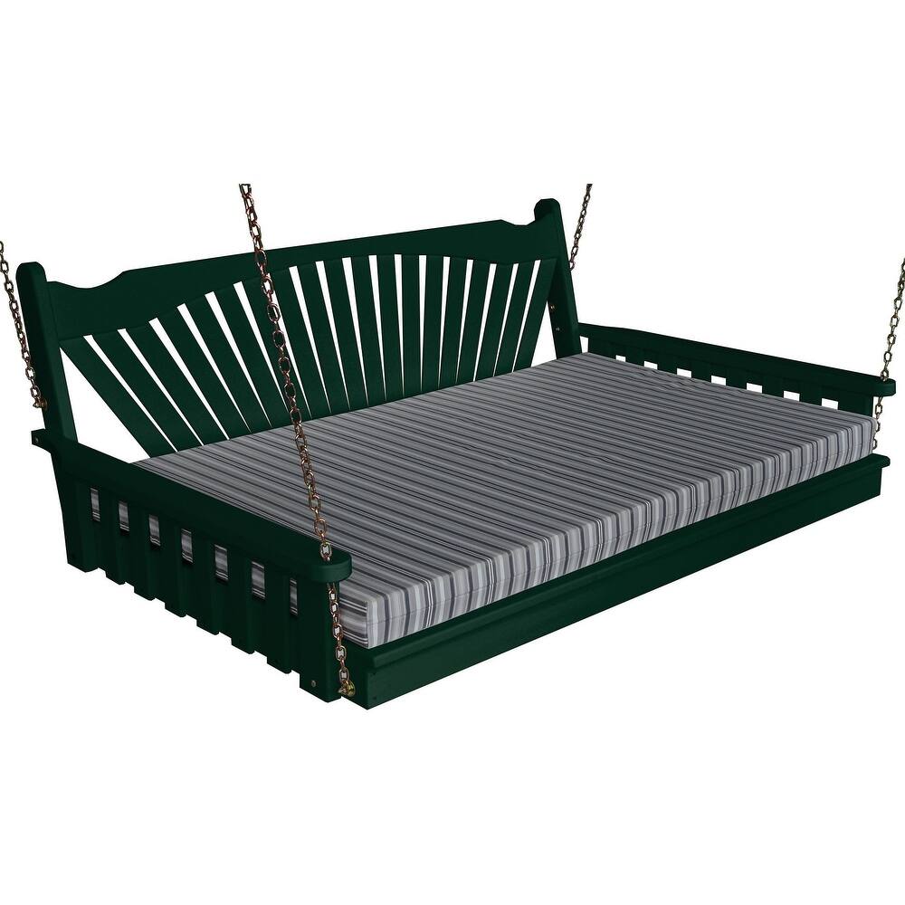 Pine 6' Fanback Swingbed