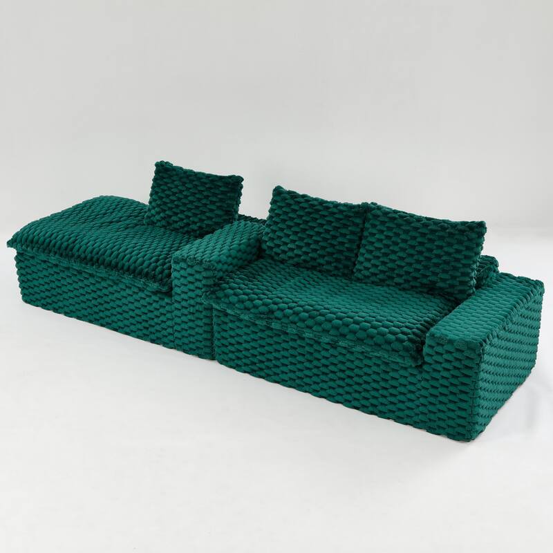 Modular Chaise Lounge Couch Convertible Multi Shape Sectional Sofa