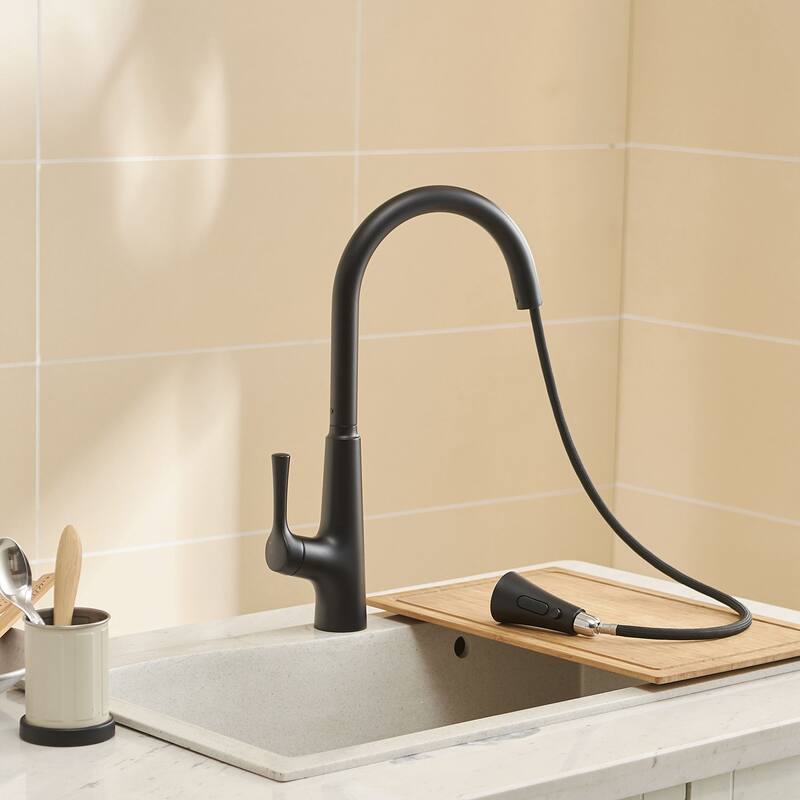 Touchless One Handle Pull Down Kitchen Faucet with MotionSense Wave