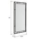 preview thumbnail 6 of 4, Morse Rectangular Industrial Grey Metal Bathroom Vanity Wall Mirror (Set of 2) - 33"H x 20.5"W x 1"D (Per Mirror)
