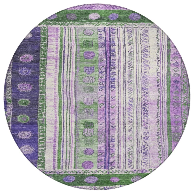 HomeRoots Striped Transitional Rectangle Outdoor Rug