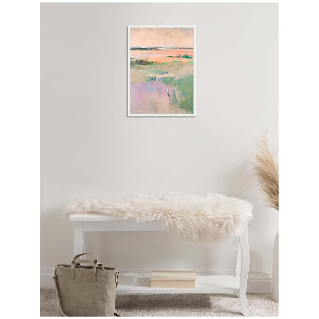 Kate and Laurel Sylvie Pastel Horizon II Framed Canvas by Amy Lighthall