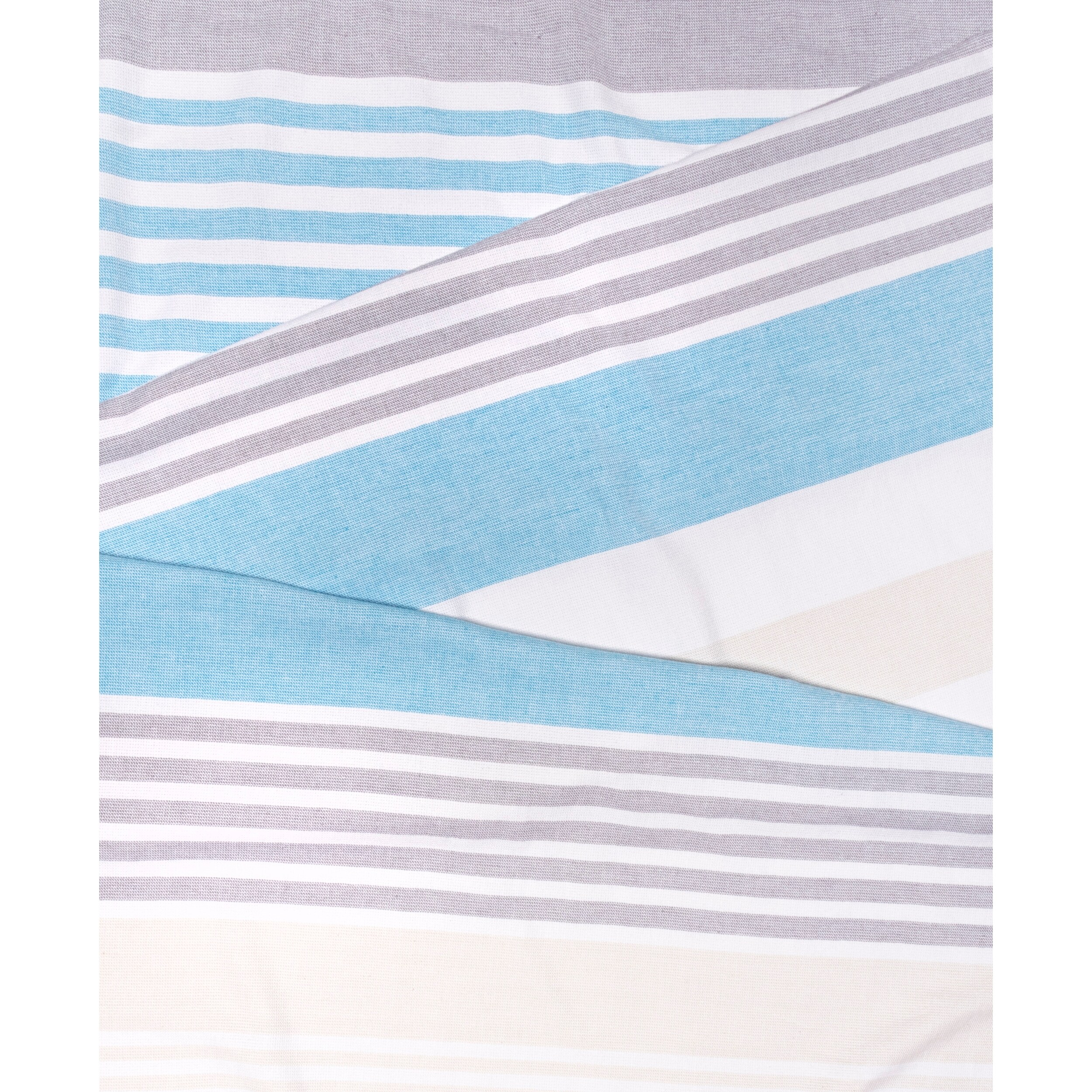 Superior Roxy Stripe Fouta Beach Towel with Tassels - 35" x