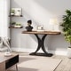 preview thumbnail 13 of 15, 40 Inches Narrow Industrial Console Sofa Table for Entryway