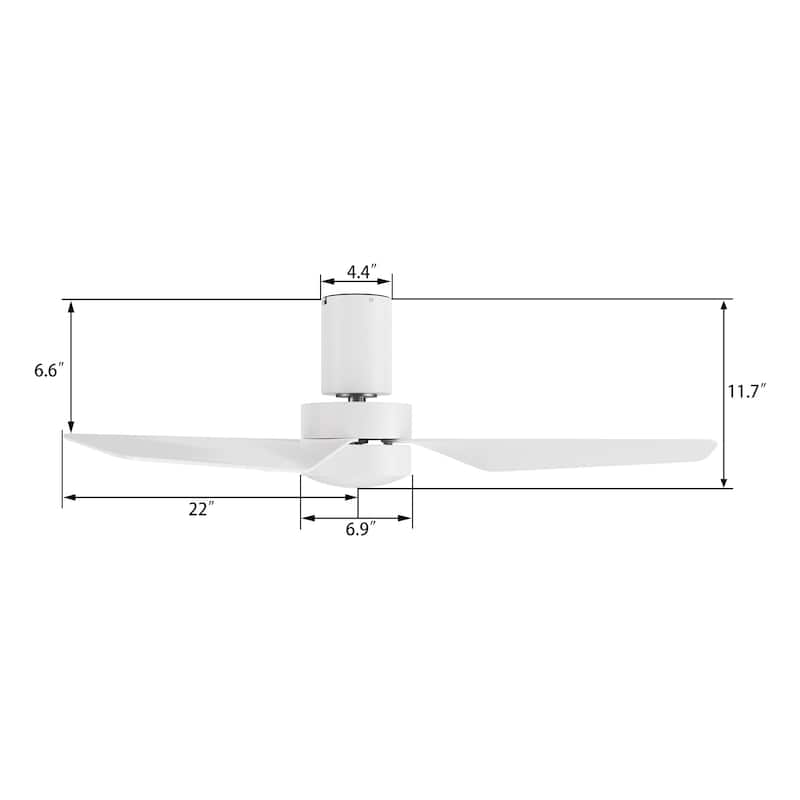 CARRO Nantes 44" Indoor Ceiling Fan with LED Light and Remote