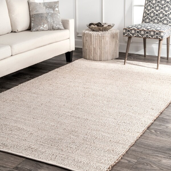 nuLOOM Handwoven Natural Fiber Jute/ Cotton Area Rug On Sale Overstock 18656567