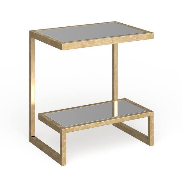 Shop Safavieh Treasures Kennedy Gold Mirror Top Accent Table