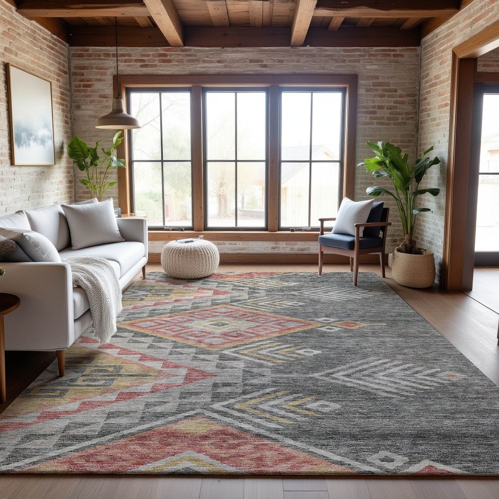 Premium Washable Super Soft Boho Tribal Mayfield Rug