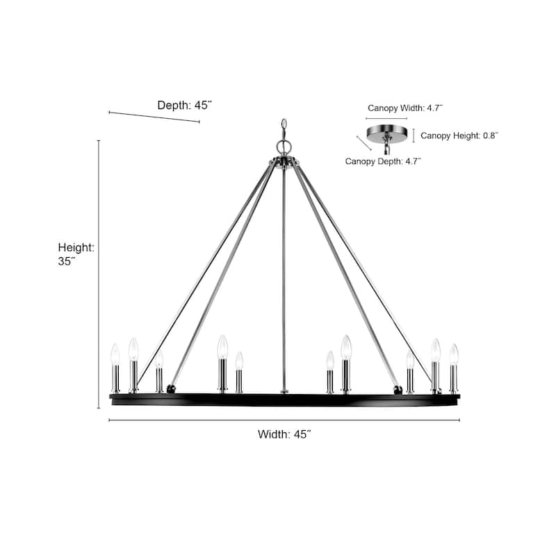 Carruth Chandelier Ceiling Light - Modern Gold