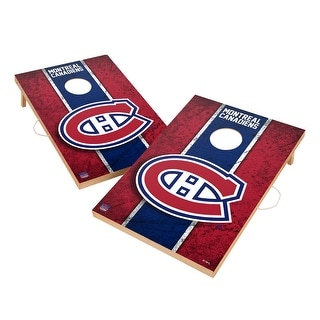 Vintage Montreal Canadiens NHL Regulation 2x4 Cornhole Set