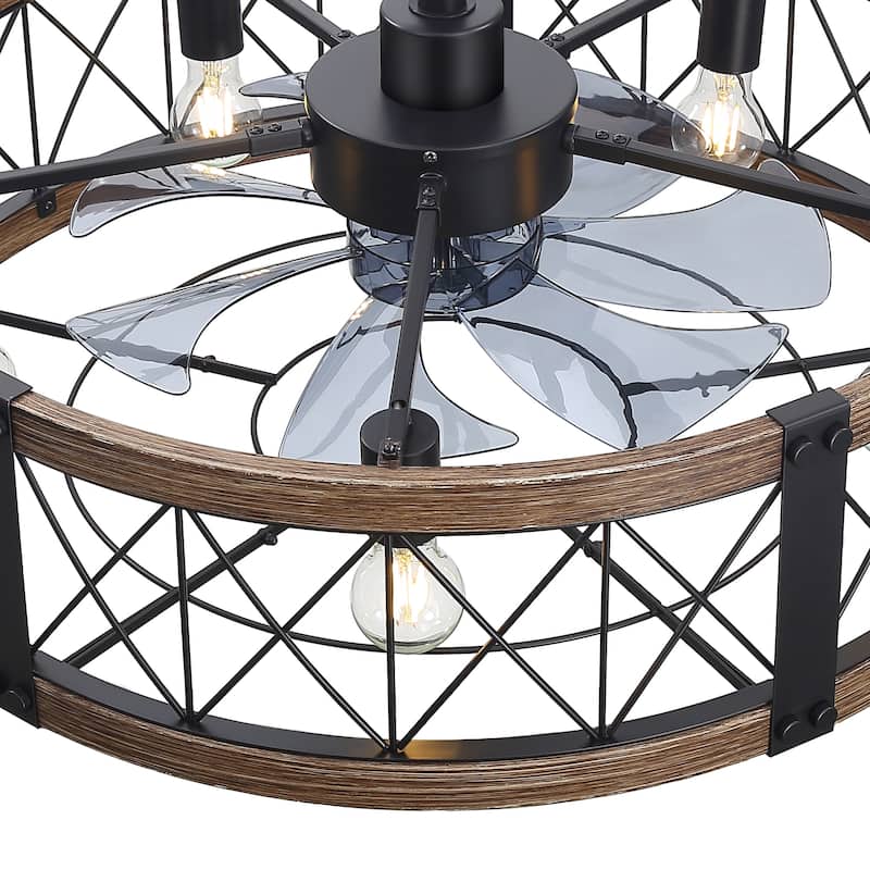 21-In LED Chandelier Ceiling Fan with Light Remote(3-blade)