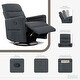 preview thumbnail 11 of 10, Evolur Peyton Manual Recline Glider with Full 360-Degree Swivel