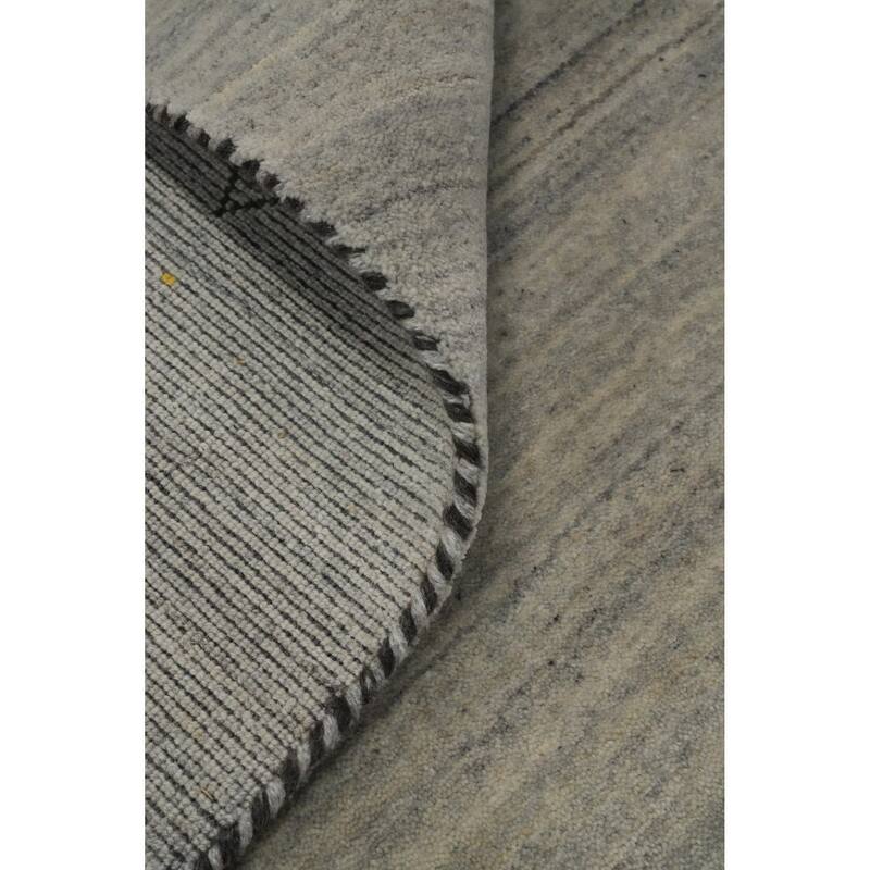 Hand Knotted Oriental 100% Wool Carpet Tribal Animal Pictorial Greys & Charcoal Gabbeh Area Rug - 9' 10'' X 8' 1''