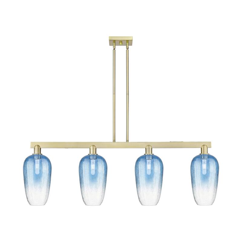 Innovations Lighting Urban Downtown - Brookhaven Flute - 4 Light 48" Stem Hung Island Light
