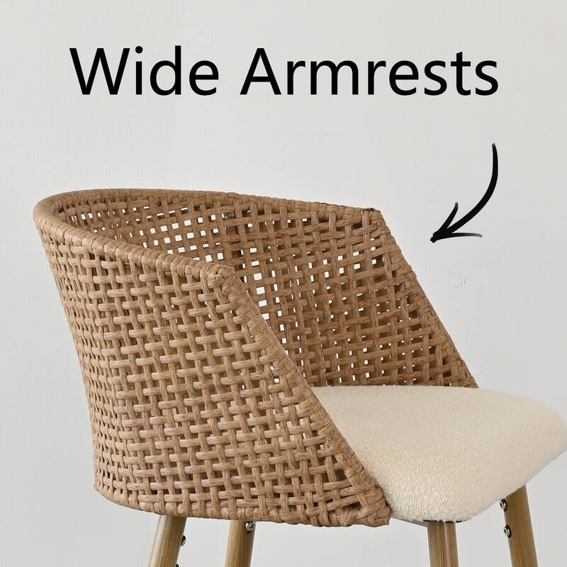 27" Stool with Arm (Set of 2)