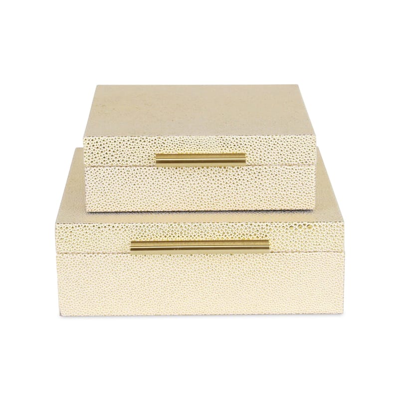 Lusan Black Vinyl Decorative Box Set