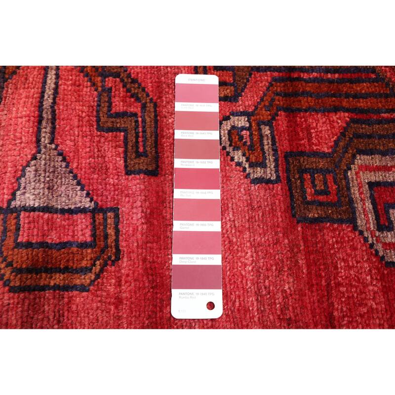ECARPETGALLERY Hand-knotted Melis Vintage Red Wool Rug - 5'5 x 7'9