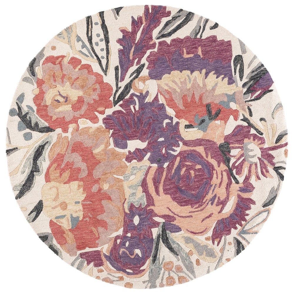 SAFAVIEH Handmade Jardin Siegrun Floral Wool Rug