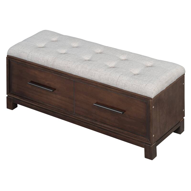 Shoe Bench Entryway Storage Bench with Lift Top Cushion Seat