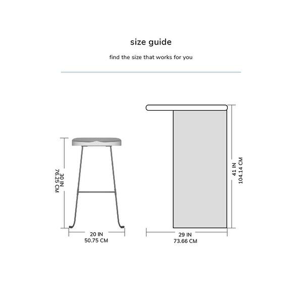 dimension image slide 4 of 7, MH London Romboss Handmade Mango Wood Saddle Seat Stool