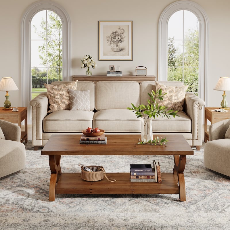 Solid Wood Coffee Table With Storage