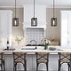 preview thumbnail 2 of 23, Modern Farmhouse 1-light Geometric Kitchen Island Pendant Lighting - 8 in. D