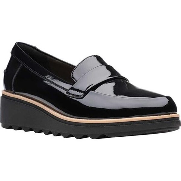 clarks wedge loafers