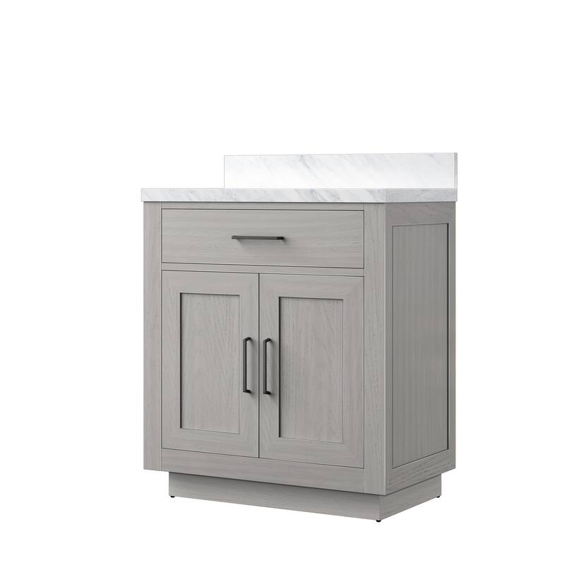 Abbey Bath Vanity with Carrara Marble Top and Sink