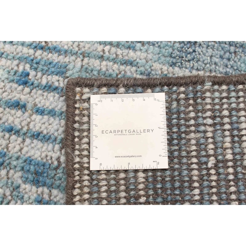ECARPETGALLERY Hand-knotted Tangier Teal Wool Rug - 2'11 x 4'11