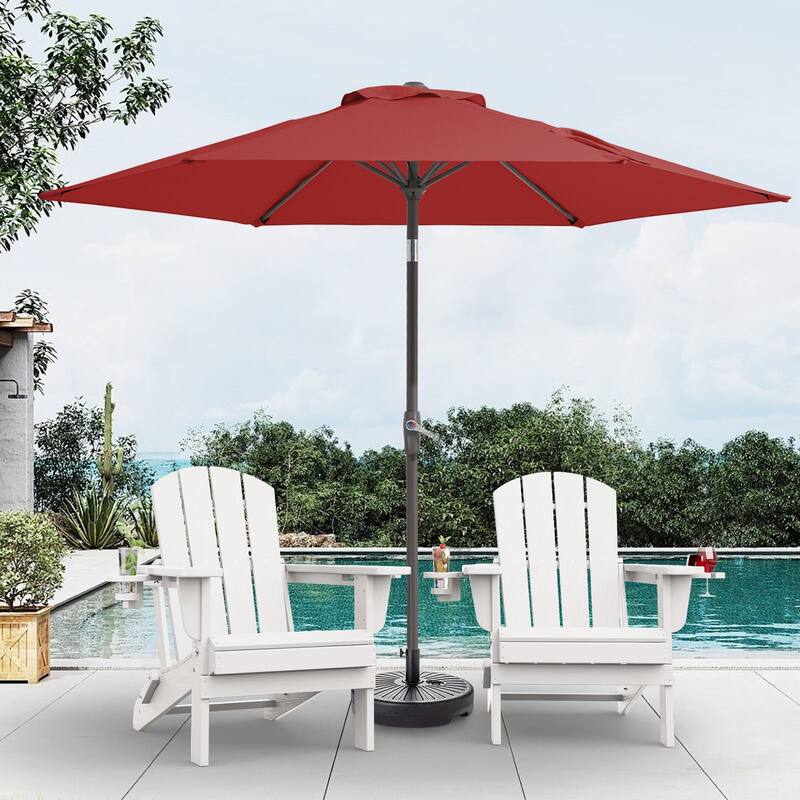 7.5-ft Patio Market Umbrella with UV-Risistance,Crank & Tilt